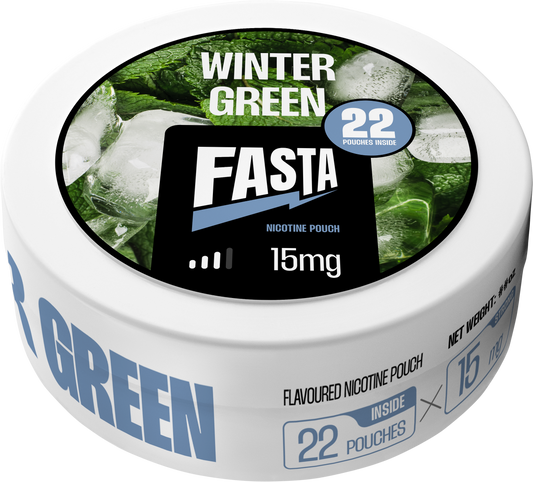 Fasta Nicotine Pouch - Winter Green - 15mg