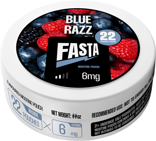 Fasta Nicotine Pouch - Blue Razz - 6mg