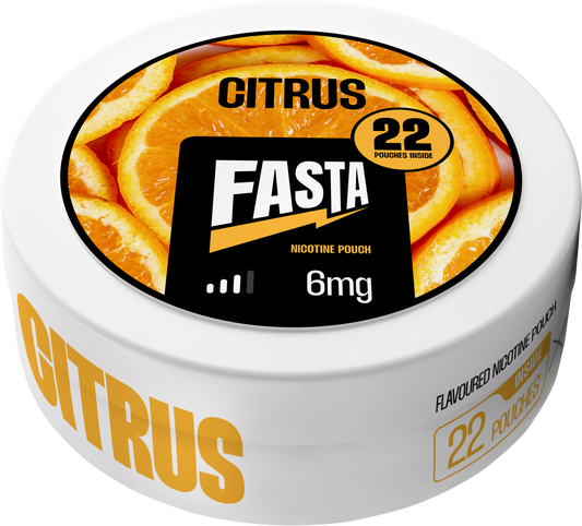 Fasta Nicotine Pouch - Citrus - 6mg