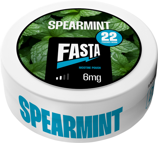 Fasta Nicotine Pouch - Spearmint - 6mg